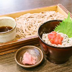 ミニしらす明太ご飯とお蕎麦