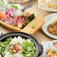 こだわりの食材と鮮魚が美味しい飲み放題付きのコースあり！