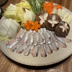 旬魚のしゃぶしゃぶ鍋 2人前