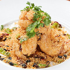 大海老のガーリックチップ炒め