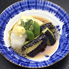 茄子と豆腐の揚げ出し