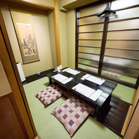 個室や貸切も完備しております。