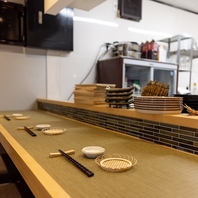 拘りのカウンター席