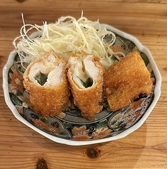 梅しそチーズのささみフライ