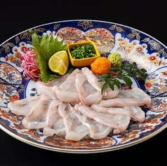 玄界灘 天然本クエ薄造り