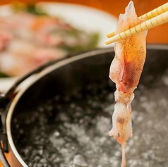 富山産 生ホタルイカのしゃぶしゃぶ