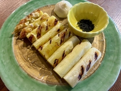 道産ホワイトアスパラのグリル焼き（2本）