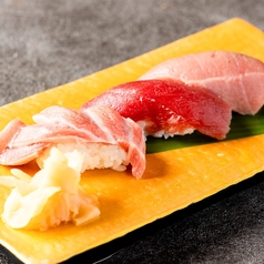 本鮪3貫食べ比べ握り寿司