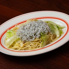 しらすとキャベツのペペロンチーノ