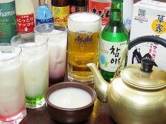 きるとん自慢の韓国料理には、マッコリが合う!