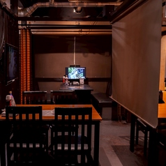 スポーツ観戦にも最適な大型スクリーン