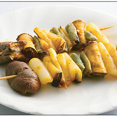 野菜の串焼き/オムレツ(インド風)