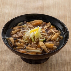 合鴨と松茸のきのこうどん