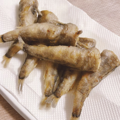 旬の小魚の唐揚げ