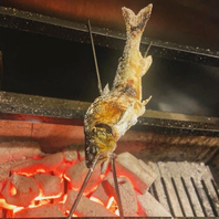 炭火で引き出す素材本来の旨み