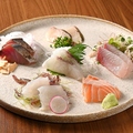 料理メニュー写真&nbsp;旬のお造り五点盛り