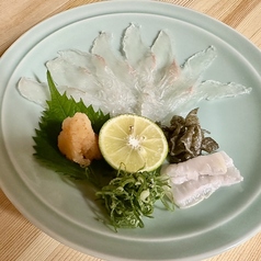 【時期の刺身】ヒラメの薄造り