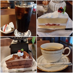 ブロッサムコーヒー(アイスorホット)+ミニケーキ+バニラアイスクリームorチョコソフトクリーム