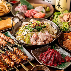 海鮮 × 炭火焼き鳥 × もつ鍋 × 地酒 食べ飲み放題 完全個室 目利きの番長 田町本店のコース写真