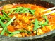 韓国の赤辛もつ鍋が絶品