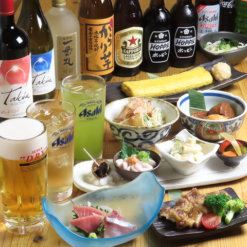 料理長自慢のお料理とこだわりのお酒が楽しめます♪コースでご宴会も！