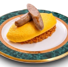 トマトとチーズのソーセージぱっかーんオムライス