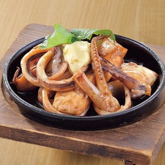 烏賊とはんぺんの肝バター焼き