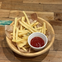 燻製塩のポテトフライ