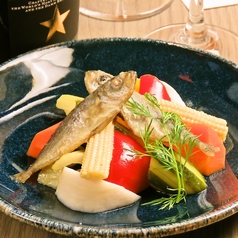 旬魚とごろっと野菜のエスカベッシュ