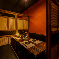 和情緒個室でゆっくりと時が流れるのをお楽しみください