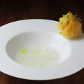 料理メニュー写真&nbsp;【コース料理一例】白子のベニエ、海のスープ、白味噌のエア
