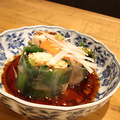 料理メニュー写真&nbsp;九条ねぎと鶏コンフィ生春巻き