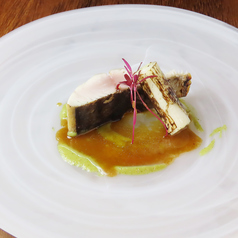 【コース料理一例】鰆のロースト、ブロッコリーのソース