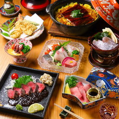 松山の海鮮と肉料理割烹むつののコース写真