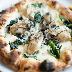 牡蠣のピッツア