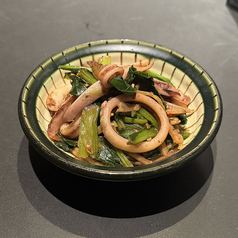イカと新しょうがのピリ辛炒め
