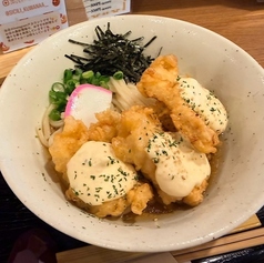 <伊勢どり>伊勢鶏天タルタルぶっかけうどん