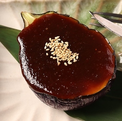 丸茄子の田楽
