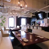 結婚式二次会等の貸切宴会にも♪