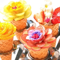 華やかに彩るデザートブーケ