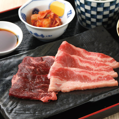 カルビ＆ハラミ定食<タレ・塩>（120g）