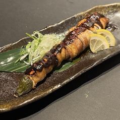 まるごと秋ナスの麻婆肉巻き