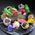 料理メニュー写真&nbsp;ちとせオリジナル刺身盛り合わせ　5点盛