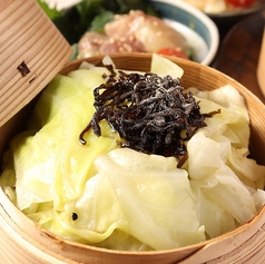 蒸し塩だれキャベツ