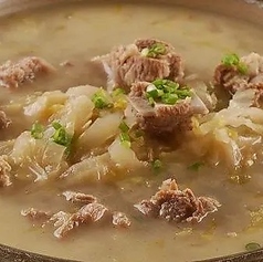 白菜漬物とスペアリブ煮込み