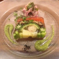料理メニュー写真 青野菜のテリーヌ、青紫蘇のクーリ