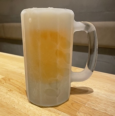 キンキンに冷えた生ビール！