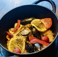 魚介のパエリア