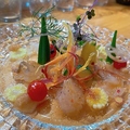 料理メニュー写真&nbsp;旬魚のカルパッチョ（お魚は入荷状況により変更します）