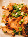 料理メニュー写真 地鶏の鶏皮ポン酢